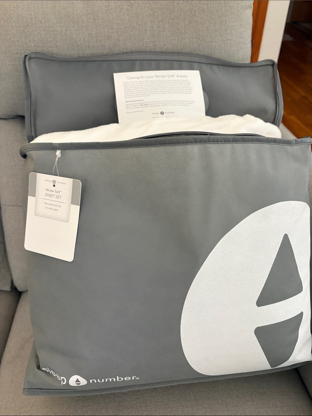 NEW - Split California King Sleep Number Winter Soft Sheet Set in White